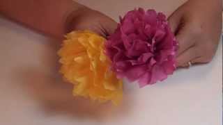 Tissue Paper Carnation Flower [upl. by Irrek]