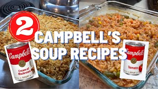 2 CAMPBELL’S SOUP RECIPES  SIDE DISHES  EASY AND DELICIOUS RECIPES [upl. by Erodeht]