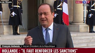 Hollande  quotLEurope doit se faire respecterquot quotIl faut renforcer les sanctionsquot [upl. by Hike805]