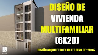 Diseño🖋️ de VIVIENDA MULTIFAMILIAR 6x 20😱 [upl. by Netty]