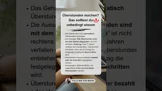 ❌ Was du über Überstunden wissen musst [upl. by Adena]