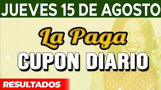 Resultado del sorteo Cupon Diario del Jueves 15 de Agosto del 2024 [upl. by Steinke]