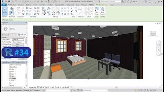 34How to add Furniture in  Revit Architecture 2018 [upl. by Nahpets451]