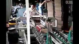 SHH 1400B2 Automatic corrugated folder gluer machine making smaller corrugated box Gaotian packing [upl. by Nodnyl]