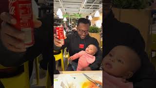 Can I have some of that Coca cola 😩 baby girl daddysgirl cutebaby cute cocacola toys [upl. by Nitnelav547]