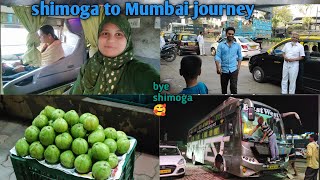 last day in shimoga going to Mumbai 🚎full journey vlog [upl. by Neiht]