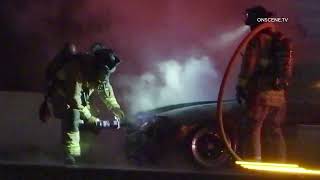 San Diego I5 Car Fire 05212024 [upl. by Darwin]