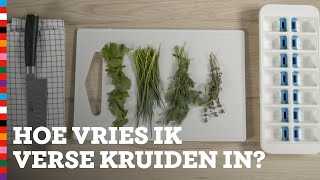 Hoe kan ik verse kruiden invriezen  Slimme Sjef  Voedingscentrum [upl. by Isyak]