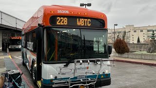 Kitsap Transit Rt 228 on a 2022 Electric Gillig [upl. by Baseler458]