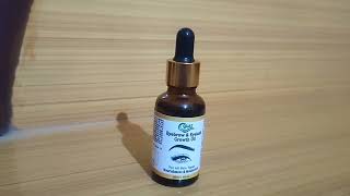 eyebrows eyelash growth oil review in Hindi  how to use eyebrow growth oil  eyelash oil benefits [upl. by Matilda]