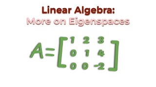 Linear Algebra More on Eigenspaces [upl. by Ielarol]