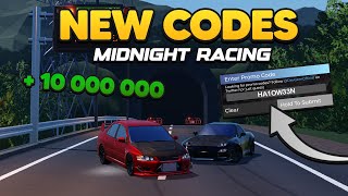 NEW WORKING CODES IN Midnight Racing Tokyo [upl. by Elberta]