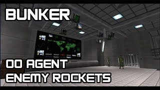 GoldenEye 007 N64  Bunker 00 Agent Enemy Rockets [upl. by Ki302]