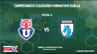 Universidad de Chile vs Deportes Iquique Sub16 [upl. by Vergil]