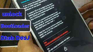 Unlock Bootloader Docomo Dtab D01j BTVL0J [upl. by Wendeline222]