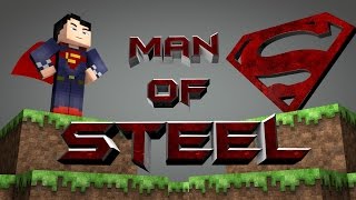 Minecraft Parody  MAN OF STEEL  Minecraft Animation [upl. by Tamera]