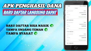 APLIKASI PENGHASIL UANG 2024✅ APLIKASI PENGHASIL SALDO DANA TERCEPAT😱 CARA DAPAT UANG DARI INTERNET💯 [upl. by Enala]