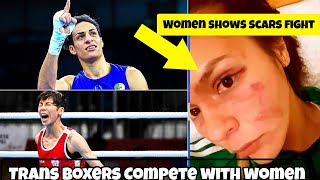 2 Trans Boxers cleaned to Compete in Paris Olympic as WOMEN  Imane Khelif Smashed female opponent [upl. by Derian]