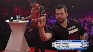 Austrian Darts Open 2018  SemiFinals  Mensur Suljovic v Jonny Clayton [upl. by Eeluj335]