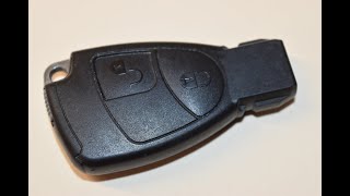 European 1998  2010 Mercedes Benz Key Fob Battery Replacement [upl. by Dasya]