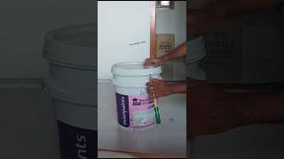 How to open a Paint Bucket  Asian Paints  Smart care damp proof [upl. by Nahallac668]