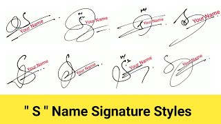 ✅ How to Draw S Signature in 10 Different Styles  S Signature Style  Signature Style Of My Name [upl. by Hallette]