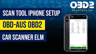 OBDAUS OBD2 Scan Tool iPhone Setup Car Scanner ELM [upl. by Edac399]