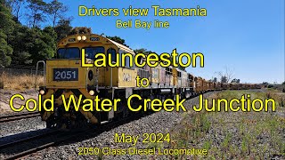 Drivers view Tasmania Launceston to Cold Water Creek Junction May 2024 [upl. by Schellens240]