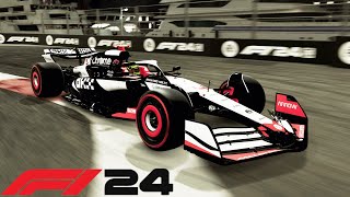 F1 24 RED amp WHITE MCLAREN GAMEPLAY an F1 24 Fantasy Livery [upl. by Marvin737]