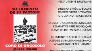 PRATOBELLO Su Lamentu de su pastore  Coro di Orgosolo Gruppo Rubanu  Con testo With Lyrics [upl. by Karolina]