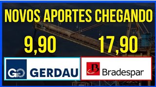 GOAU4 GERDAU YIELD 13 BRADESPAR BRAP4 YIELD 15 OPORTUNIDADES dividendos investidor ações [upl. by Annibo]