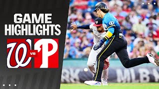 Nationals vs Phillies Game Highlights 81624  MLB Highlights [upl. by Nert]