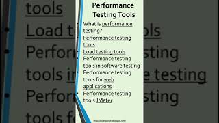 Performance Testing ToolsLoad Testing ToolsPerformance Testing Tools For Web ApplicationsTesting [upl. by Nap]