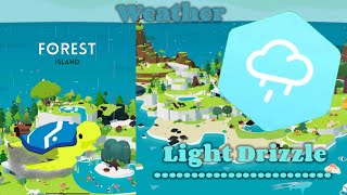 🏝️Forest island🏝️  weather «Light Drizzle» 🌧️  free [upl. by Cullie]