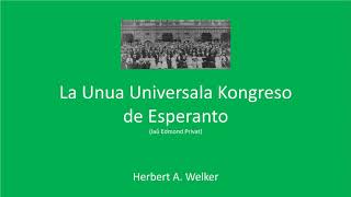 La Unua Universala Kongreso de Esperanto [upl. by Jem]