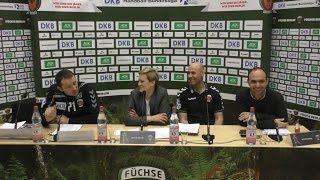 Pressekonferenz nach dem Spiel Füchse Berlin  HBW BalingenWeilstetten an 06122015 [upl. by Aciamaj]