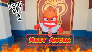 Meet Anger from inside out at Disneyland 2024 [upl. by Sacul909]