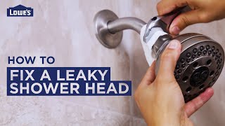 How to Fix a Leaky Shower Head  DIY Basics [upl. by Fabrin]