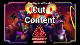 Cut Backstage Area  Five Nights At Freddys Security Breach Cut Content [upl. by Ynoep]