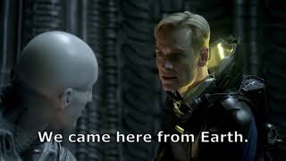 What David Said to the Engineer  Prometheus short version with subtitles [upl. by Nezam]