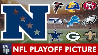 NFL Playoff Picture NFC Clinching Scenarios Wild Card Race And Standings Entering Week 13 Of 2023 [upl. by Boulanger]