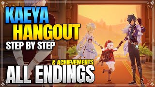 Kaeya Hangout Event All Endings  Achievements 【Genshin Impact】 [upl. by Marrilee]