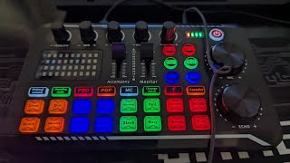 How to use and setup the Facmogu F998 sound card Audio mixer [upl. by Aanas]