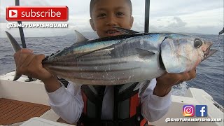 FAMILY FISHING  Happy Fathers Day TUNA Catch Clean amp Cook SHUT UP amp FISH GUAM [upl. by Nyletac244]