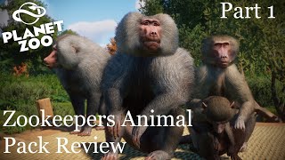 Planet Zoo Zookeepers Animal Pack Review Part 1 [upl. by Lemraj219]