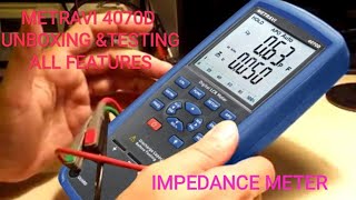 metravi 4070d digital lcr meter and impedance meter impedance trasformers tubeamp lcr [upl. by Enitsahc]