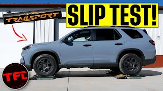 The 2023 Honda Pilot Trailsport Really Surprised Us Both OffRoad amp On The TFL Slip Test [upl. by Aihsoj]