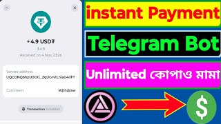 instant payment telegram bot  telegram bot crypto [upl. by Ydahs108]