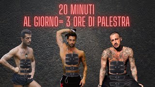 20 minuti al giorno equivalgono a 3 ore di palestra Elettrostimolatore Fabrizio Corona 👑 [upl. by Hanima763]