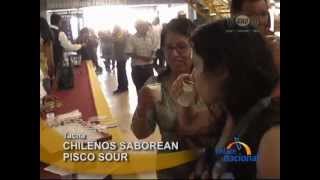 Tacna Turistas chilenos degustaron pisco sour en Terminal Internacional [upl. by Barcot]